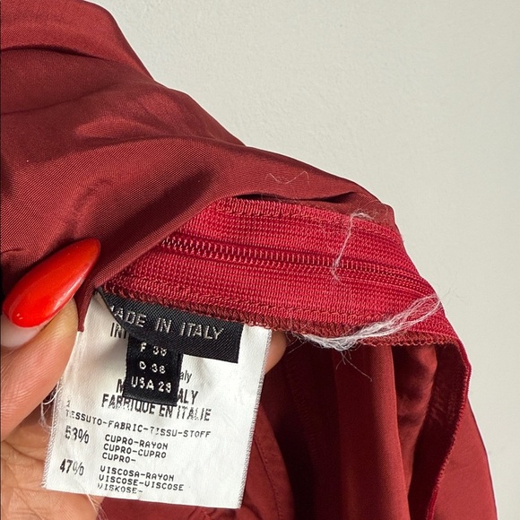 marithe francois girbaud Sleeveless Asymmetrical Hem Maxi Dress in Rust Red 2S - Picture 9 of 12